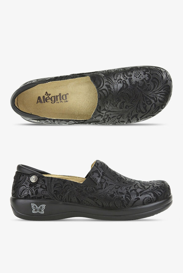 Zuecos labrados de enfermer&iacute;a Alegria Black Paisley Keli para mujer - null - 1