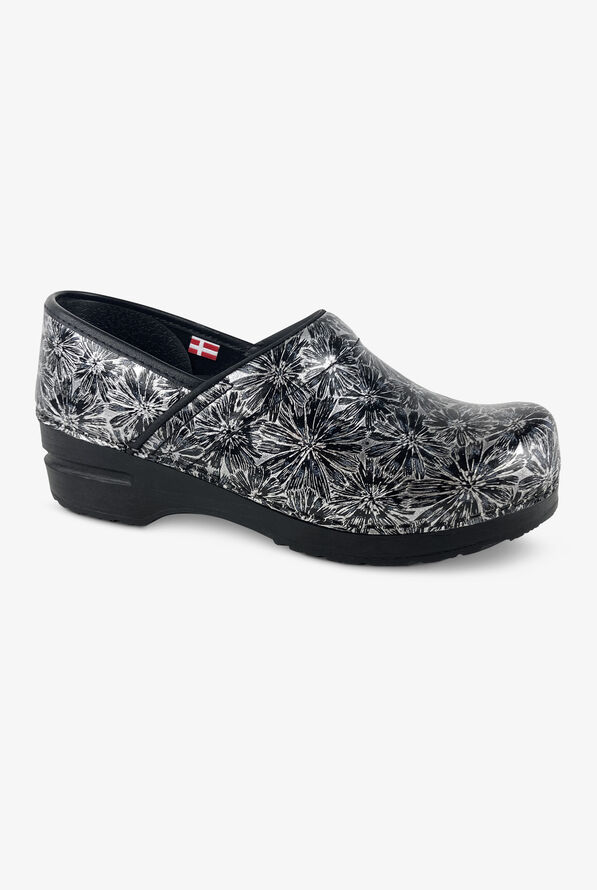 Sanita Women's Professional Rumney Black/Silver Nursing Clogs - null - 1