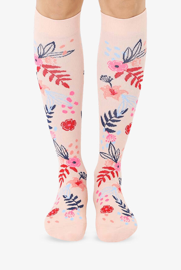 Living Royal Floral Women's 15-20 mmHg Moderate Compression Socks - null - 1