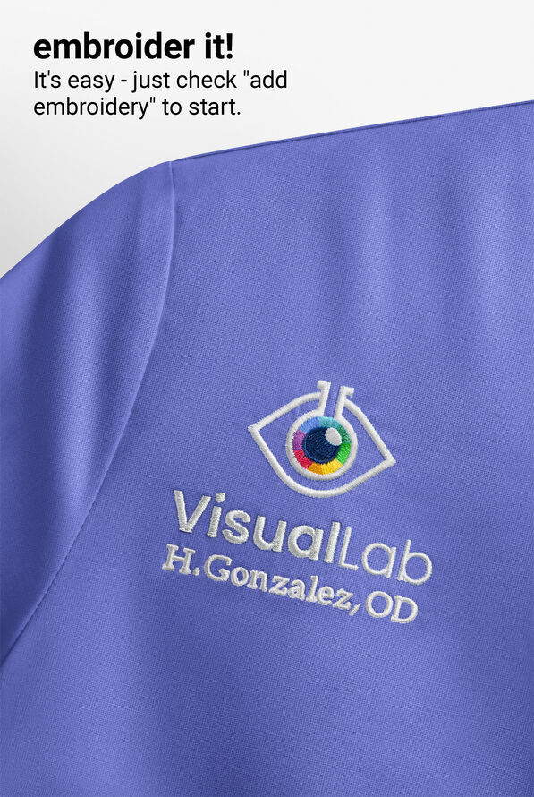 Chaqueta m&eacute;dica unisex Cherokee Workwear Originals Ultra con cremallera y 3 bolsillos - Ceil Blue - 6