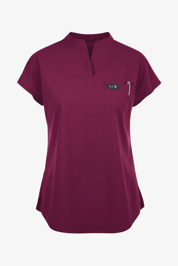 koi Basics Ari Women's 1-Pocket STRETCH Dolman Sleeve Mandarin Collar Scrub Top