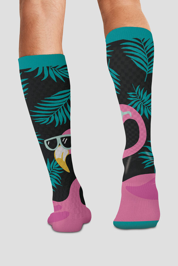 Cherokee Cool Flamingo Men's 10-15 mmHg Light Compression Socks - null - 2