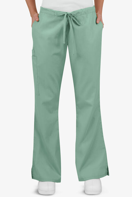 Butter-Soft Core Women's 4-Pocket Elastic Waist Back Drawstring Scrub Pants