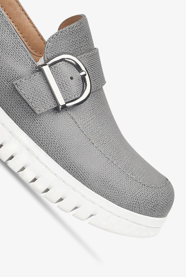 Nurse Mates Women's Daisy Slip On Nursing Shoes - Grey - 3