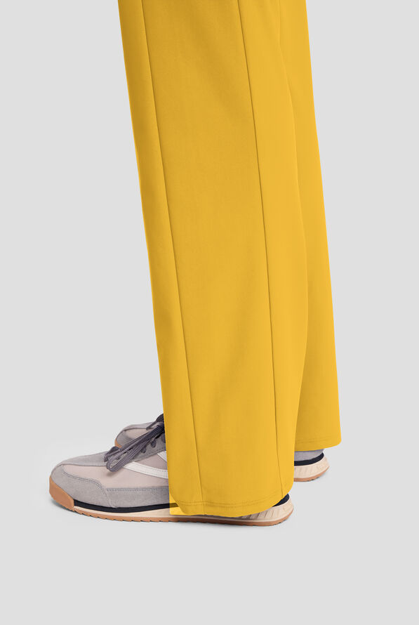 Infinity Pursuit Women's 4-Pocket STRETCH Straight Leg Scrub Pant - Butterscotch - 3