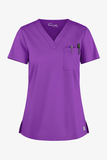 Butter-Soft STRETCH Women's 2-Pocket V-Neck Tuck-In Scrub Top
