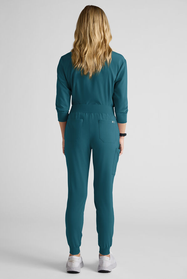 Easy STRETCH Women's Scrub Set - Caribbean Blue - 4