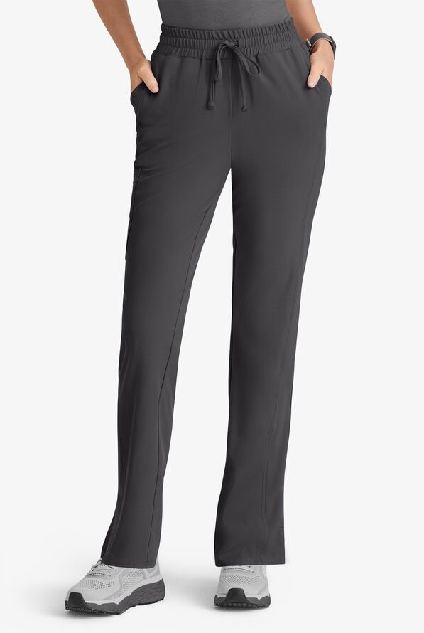 Pantalón médico Skechers by Barco Gamma STRETCH estilo cargo con piernas pitillo y 6 bolsillos para mujer - Pewter - 1