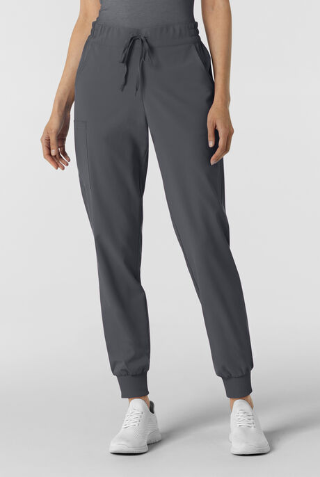 Wink Renew Women's 6-Pocket STRETCH Flat Front Drawstring Cargo Jogger Scrub Pant