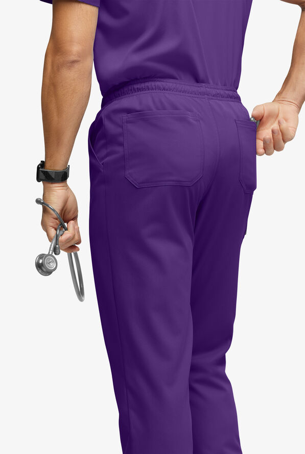 Advantage STRETCH Men's 6-Pocket Cargo Scrub Pants - Tall - Grape - 3