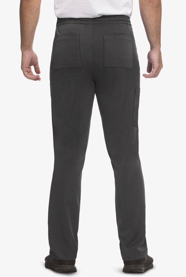 HH Works by Healing Hands Ryan Men's 6-Pocket STRETCH Cargo Scrub Pant - Tall - Pewter - 2