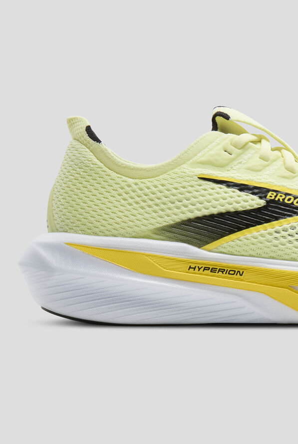Brooks Men's Hyperion 3 Luminary/Black/Yellow Athletic Lace Up Shoes - null - 4