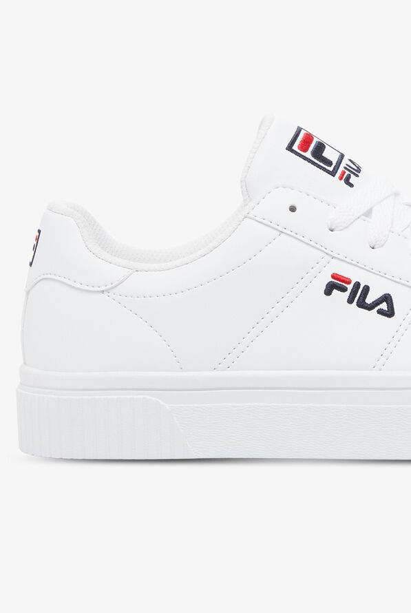 FILA Memory Panache 19 Women's Athletic Nursing Shoes - White/Navy/Red - 2