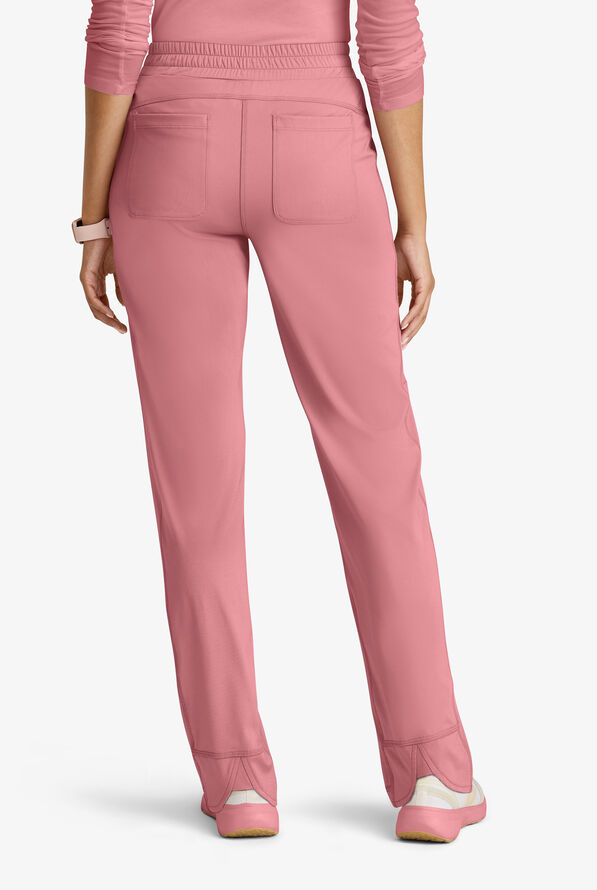 Grey's Anatomy by Barco Knit STRETCH Momentum Women's 6-Pocket Cargo Scrub Pants - Canyon Pink - 3