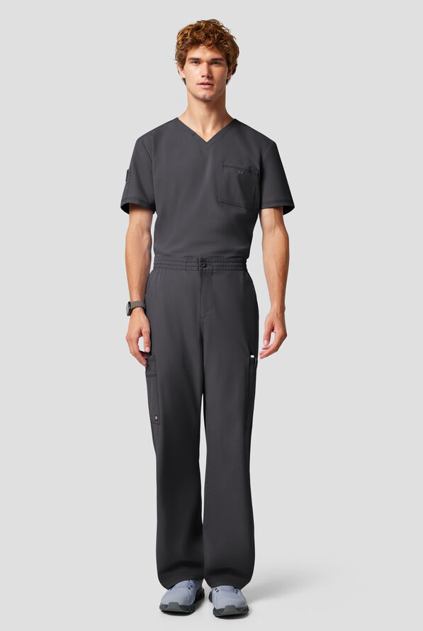 Dickies Forge Men's 6-Pocket Straight Leg Cargo Scrub Pants - Pewter - 5