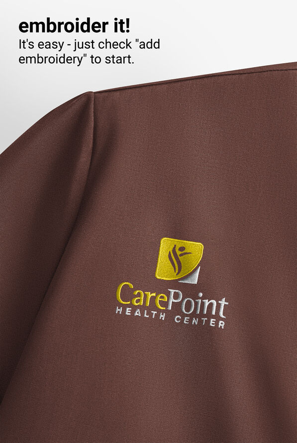 Butter-Soft Originals Women's 7-Pocket Curved V-Neck Scrub Top - French Roast / Black - 5