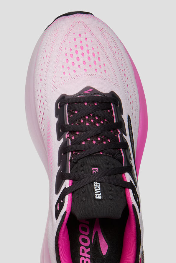 Zapatillas deportivas de enfermer&iacute;a Brooks Glycerin 23 White/Phantom/Cyber Pink con cordones para mujer - null - 2