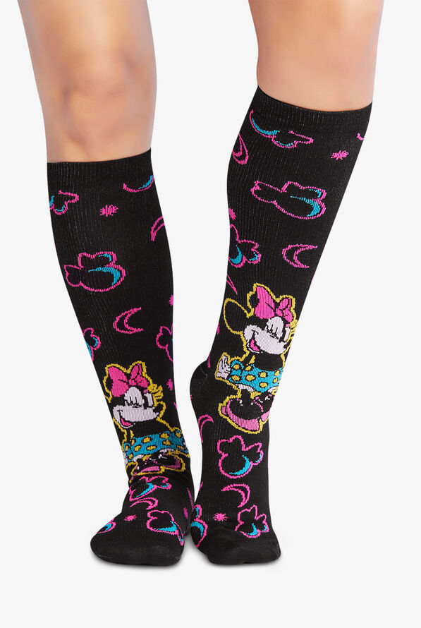 Cherokee Tooniforms Bright Future Women's 10-15 mmHg Light Compression Socks - null - 1