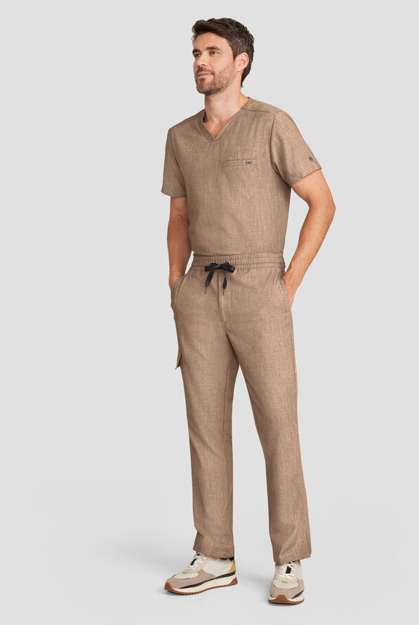 Pantal&oacute;n m&eacute;dico Healing Hands Quest STRETCH con cord&oacute;n y 5 bolsillos para hombre - Desert Taupe - 4
