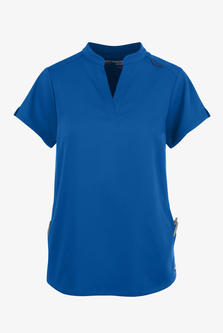 Grey's Anatomy by Barco Spandex STRETCH Avery Women's 2-Pocket Notch Sleeve V-Neck Scrub Top