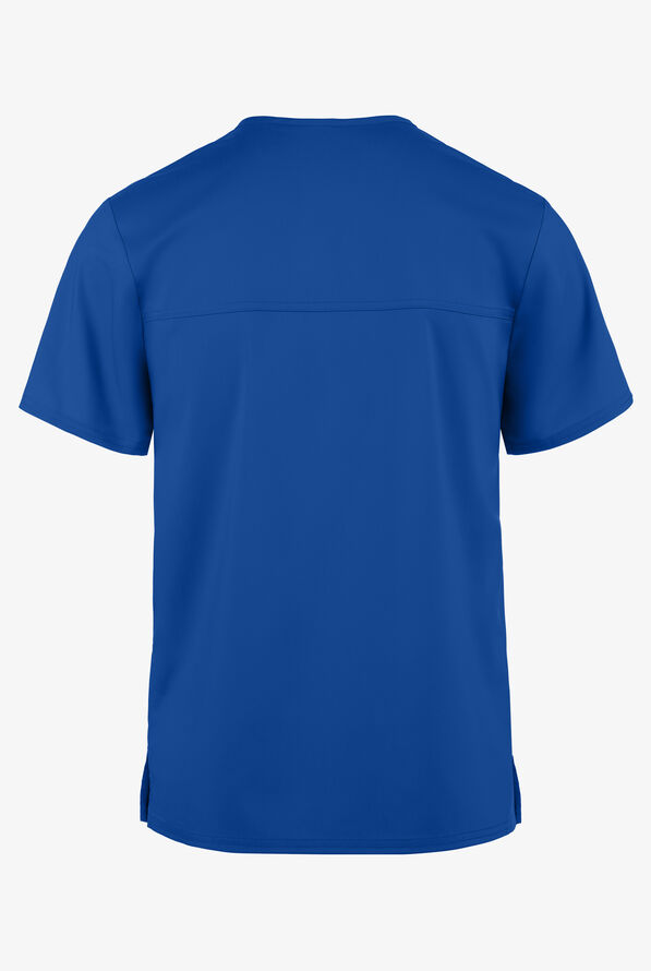 Cherokee Workwear Revolution Unisex 1-Pocket STRETCH V-Neck Scrub Top - Royal - 3