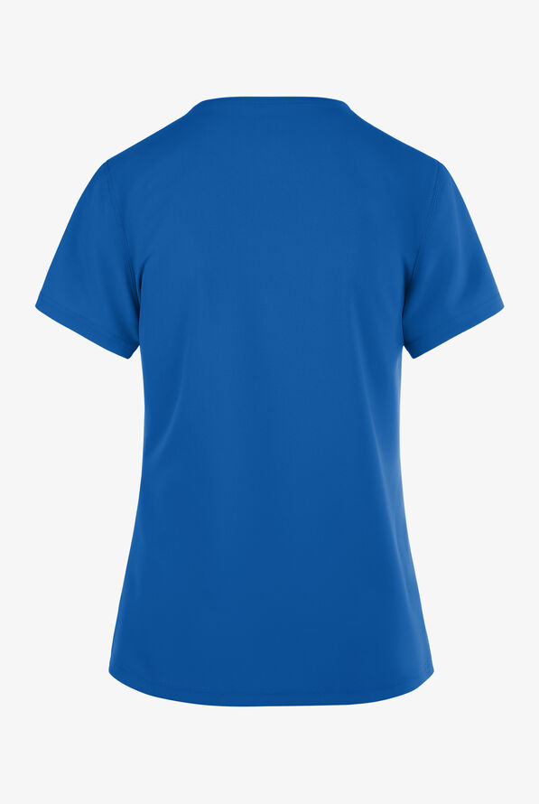 Dickies EDS NXT Women's 1- Pocket Tuck In Henley Scrub Top - Royal - 2