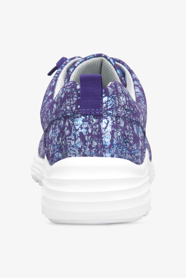 Align&trade; Women's Velocity Purple Metallic Crackle Lace Up Nursing Shoes - null - 5