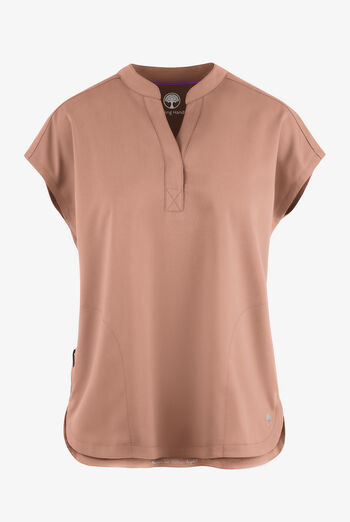 Healing Hands Purple Label Journey Women's 2-Pocket STRETCH Dolman Sleeve Mandarin Collar Scrub Top