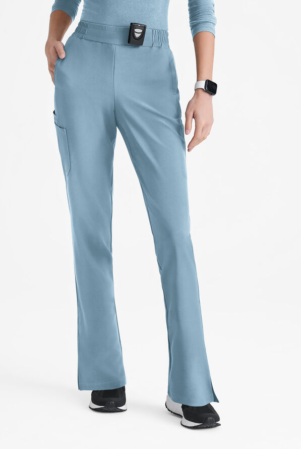 Grey's Anatomy by Barco Evolve STRETCH Cosmo Women's 6-Pocket Cargo Scrub Pants - Ocean Mist - 1