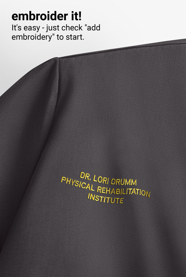 Infinity Pursuit Women's 1-Pocket STRETCH Rib-Knit V-Neck Dolman Sleeve Scrub Top - Pewter - 4