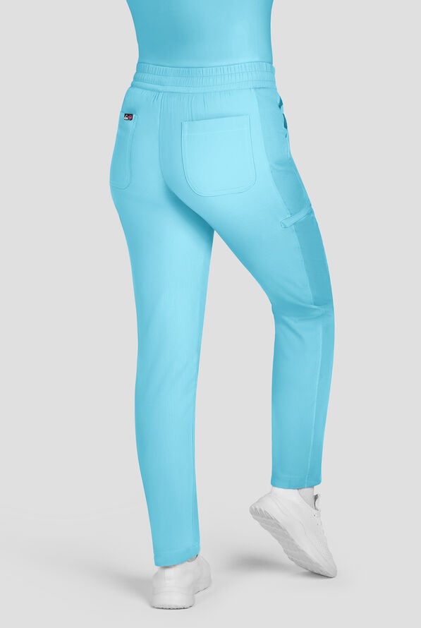 Pantal&oacute;n m&eacute;dico koi Lite&trade; Chessa con piernas rectas y 6 bolsillos para mujer - Sky - 4