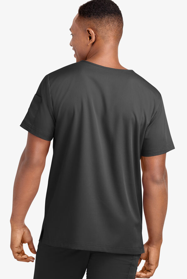Advantage STRETCH Men's 4-Pocket V-Neck Scrub Top - Black - 4