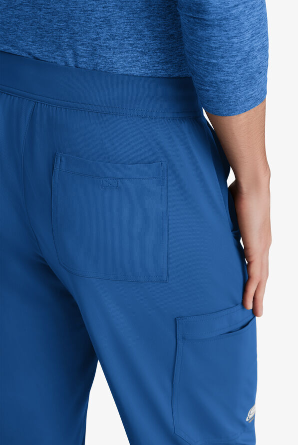 Skechers by Barco Slip-ins Rebound Men's 4-Pocket STRETCH Slim Straight Leg Cargo Scrub Pants - Royal - 2