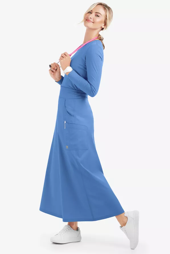 UA Butter-Soft STRETCH Women's Long Scrub Skirt, Nurse Scrub Skirts UA Butter-Soft STRETCH Women's Long Scrub Skirt, Nurse Scrub Skirts