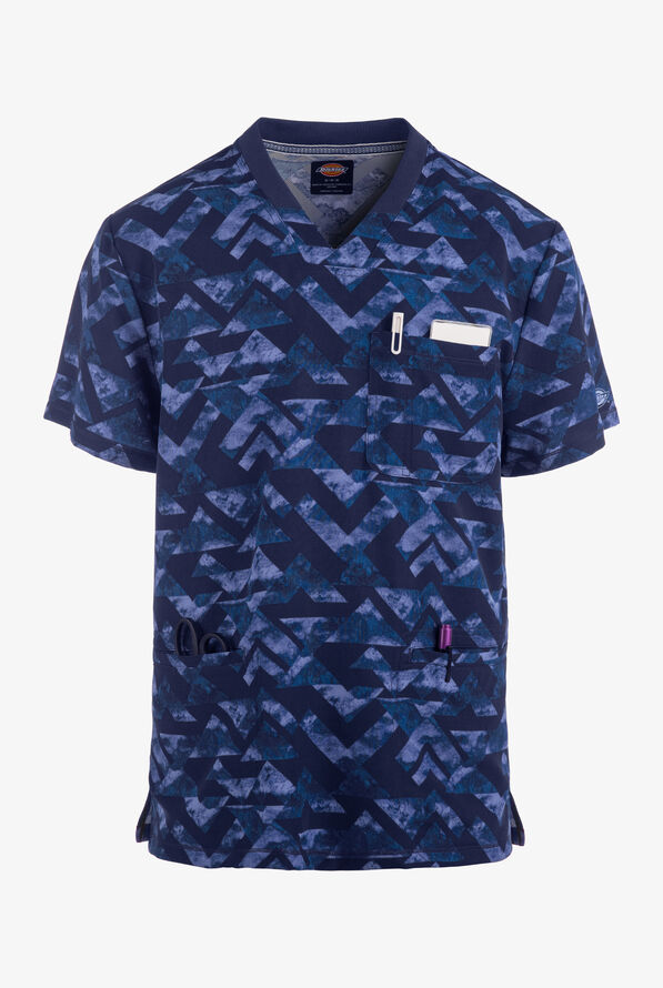 Top Infermieristico Dickies Dynamix DK610 Uomo - Scollo A V, Tessuto Traspirante, Colore Pewter, Taglia M - Foto 3