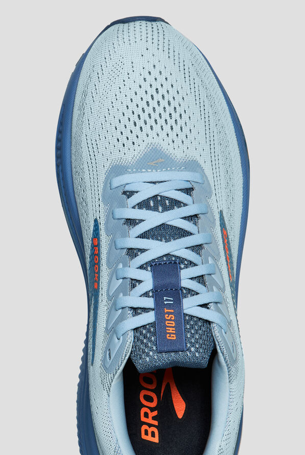 Brooks Men's Ghost 17 Skyway/Moonlight/Orange Athletic Lace Up Shoes - null - 2