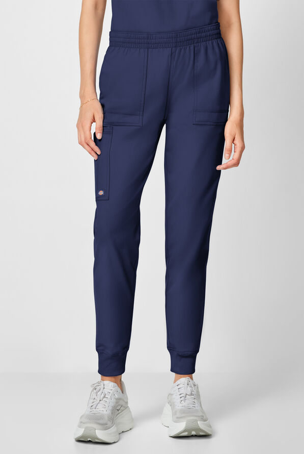 Dickies Forge Women's 6-Pockets Cargo Jogger Scrub Pants - Navy - 1