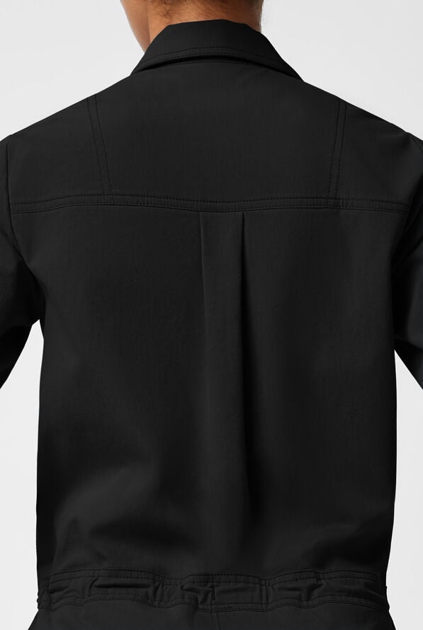 Dickies Forge Women's 5-Pocket Roll Up Sleeve Scrub Jumpsuit - Black - 5