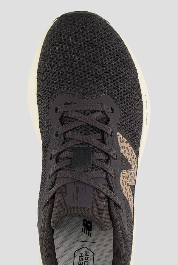 New Balance Women's Arishi Black Cement/Leopard Athletic Lace Up Shoes - null - 2