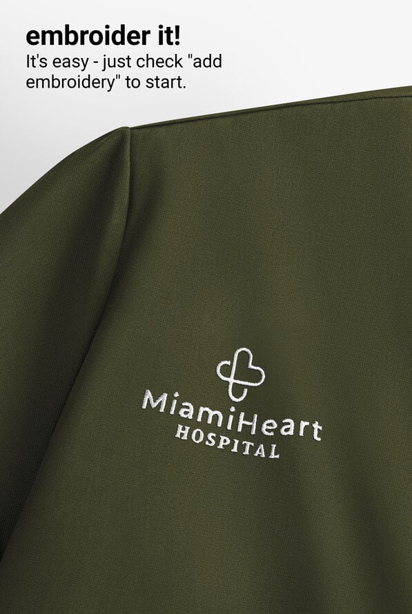 Skechers by Barco Structure Men's 1-Pocket STRETCH V-Neck Scrub Top - Olive - 4