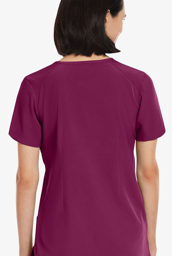 Maevn Matrix Impulse Women's 3Pocket STRETCH Curved VNeck Scrub Top