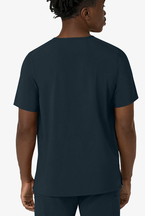 Camisa m&eacute;dica Carhartt Cross-Flex STRETCH con cuello en V y 3 bolsillos para hombre - Navy - 2