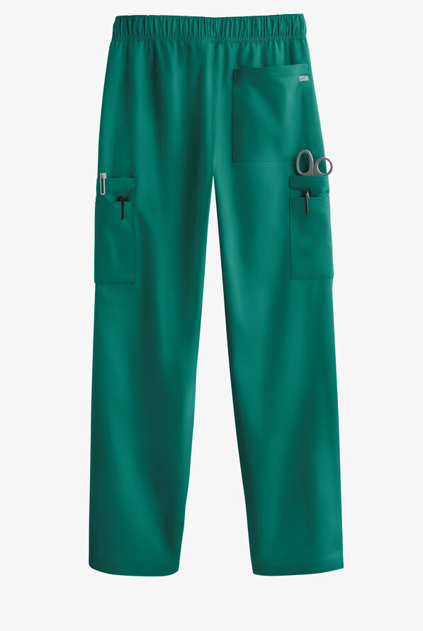 Butter-Soft Originals Men's 9-Pocket Straight Leg Cargo Scrub Pants - Hunter - 3