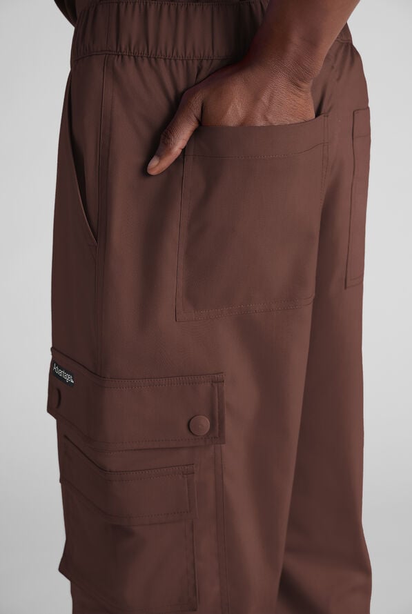 Pantalón médico UA Advantage STRETCH estilo cargo con 10 bolsillos para hombre - French Roast - 5