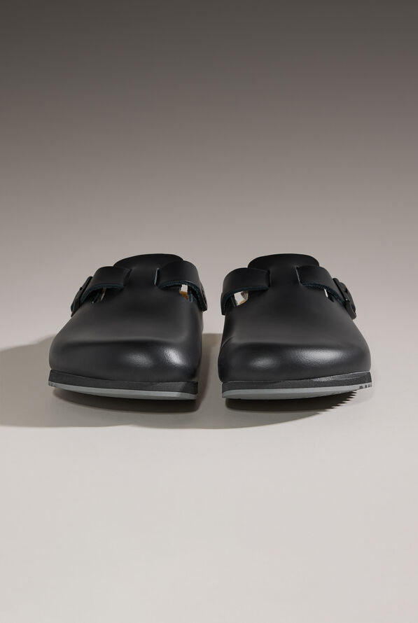 Birkenstock Unisex Boston Super Grip Black Clogs - Black - 4