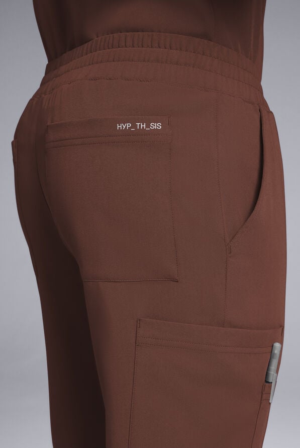 Hypothesis S-R Shift Ready Men's 8-Pocket Cargo Jogger Scrub Pant - Bitter Chocolate - 6