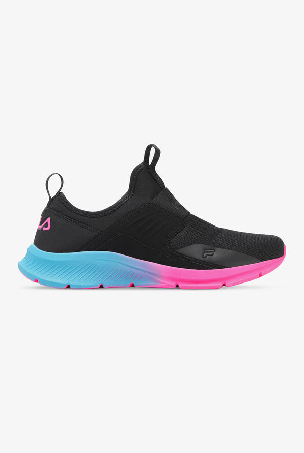Fila Women's Accolade Evo 2 Black/Sugarplum/Bluefish Athletic Slip On Nursing Shoes - null - 1