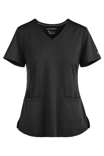 HH Works by Healing Hands Monica Women's 4-Pocket STRETCH V-Neck Scrub Top
