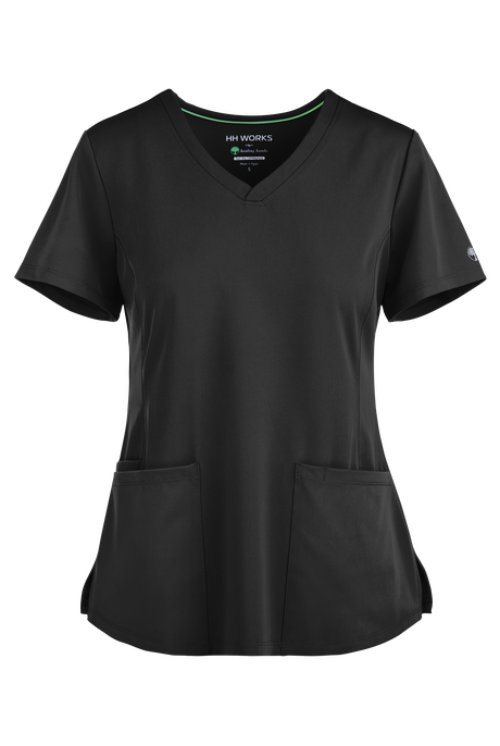 HH Works by Healing Hands Monica Women's 4-Pocket STRETCH V-Neck Scrub Top