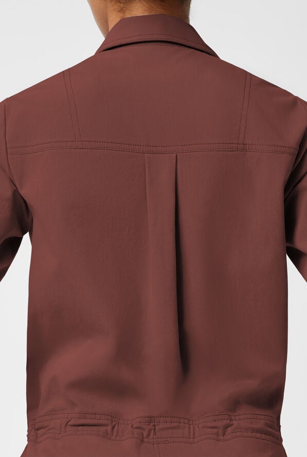 Dickies Forge Women's 5-Pocket Roll Up Sleeve Scrub Jumpsuit - Terrain - 5